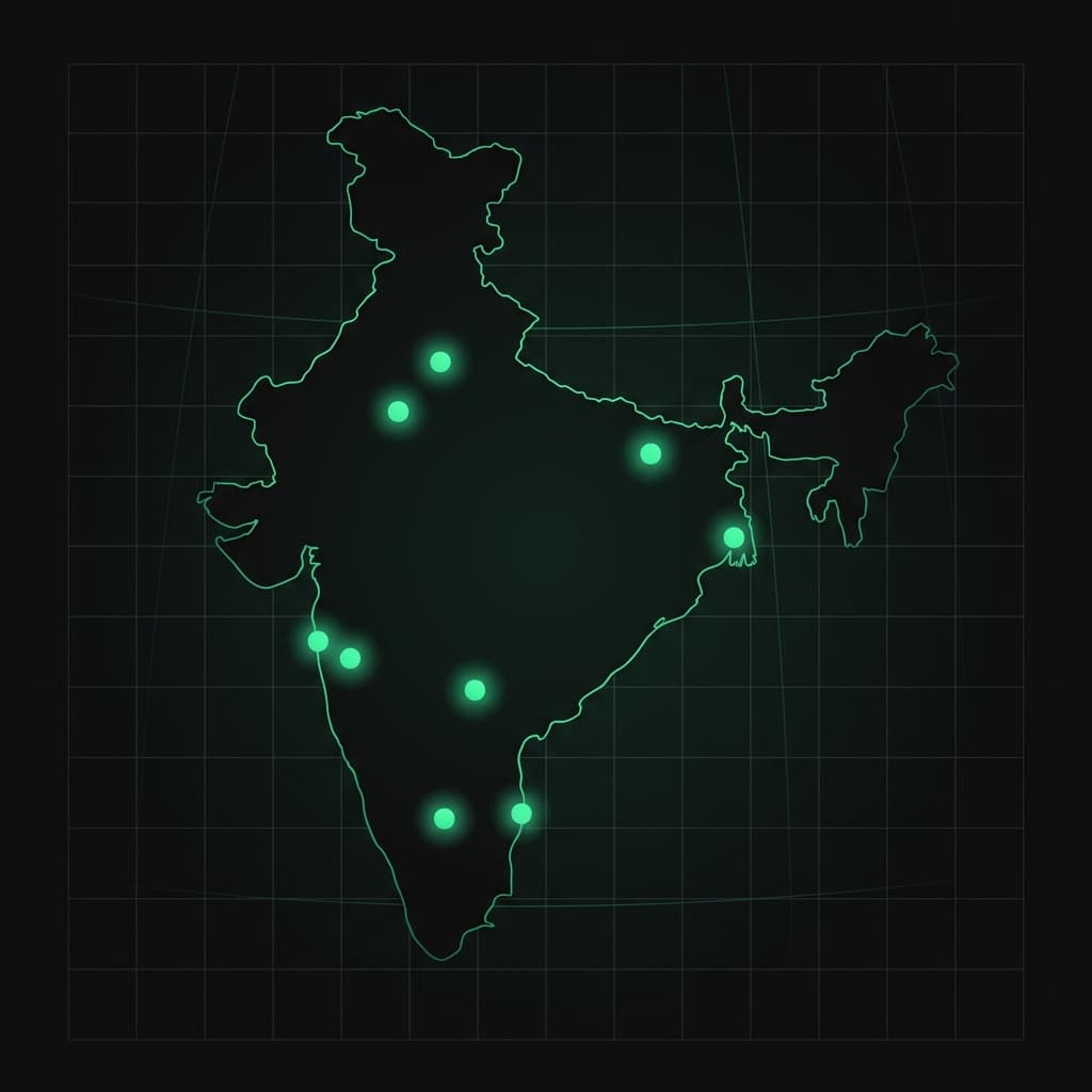 StudioVyn Location Map Across India